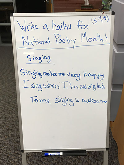 Your method of polling doesn't have to be high-tech. A simple question or prompt on a well-placed whiteboard is enough to engage students. Writing on a whiteboard