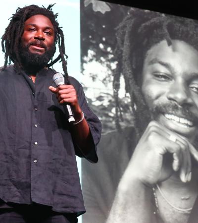 Jason Reynolds speaking at ALA Annual Conference 2019