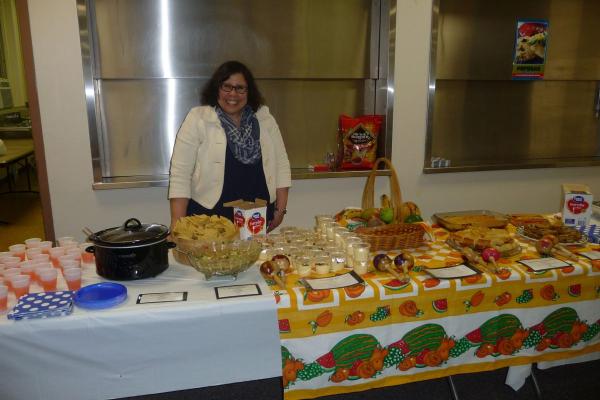 A table of food from El Salvador