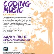 Music Coding program flier