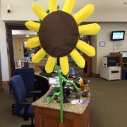 Sunflower info desk back