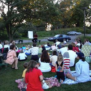 Intergenerational audience at the Three Rivers Storytelling Festival.