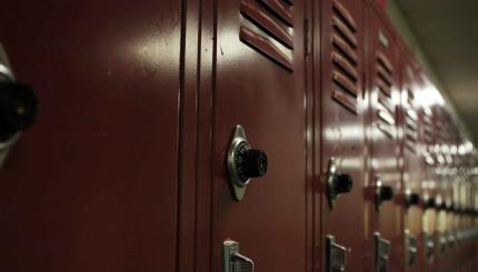 Style Your Locker  A row of red lockers
