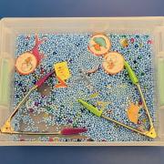 Photograph of a sensory tub