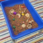 Photograph of a sensory tub