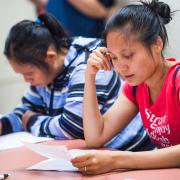Nepali and Burmese-speaking patrons learn about financial literacy. Nepali and Burmese-speaking patrons learn about financial literacy.