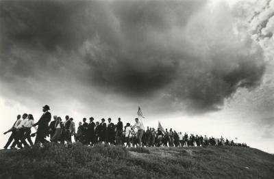 James Karales (1930–2002), Selma-to-Montgomery March for Voting Rights in 1965, 1965. Photographic print. Located in the James Karales Collection, Rare Book, Manuscript, and Special Collections Library, Duke University. Photograph © Estate of James Karales.